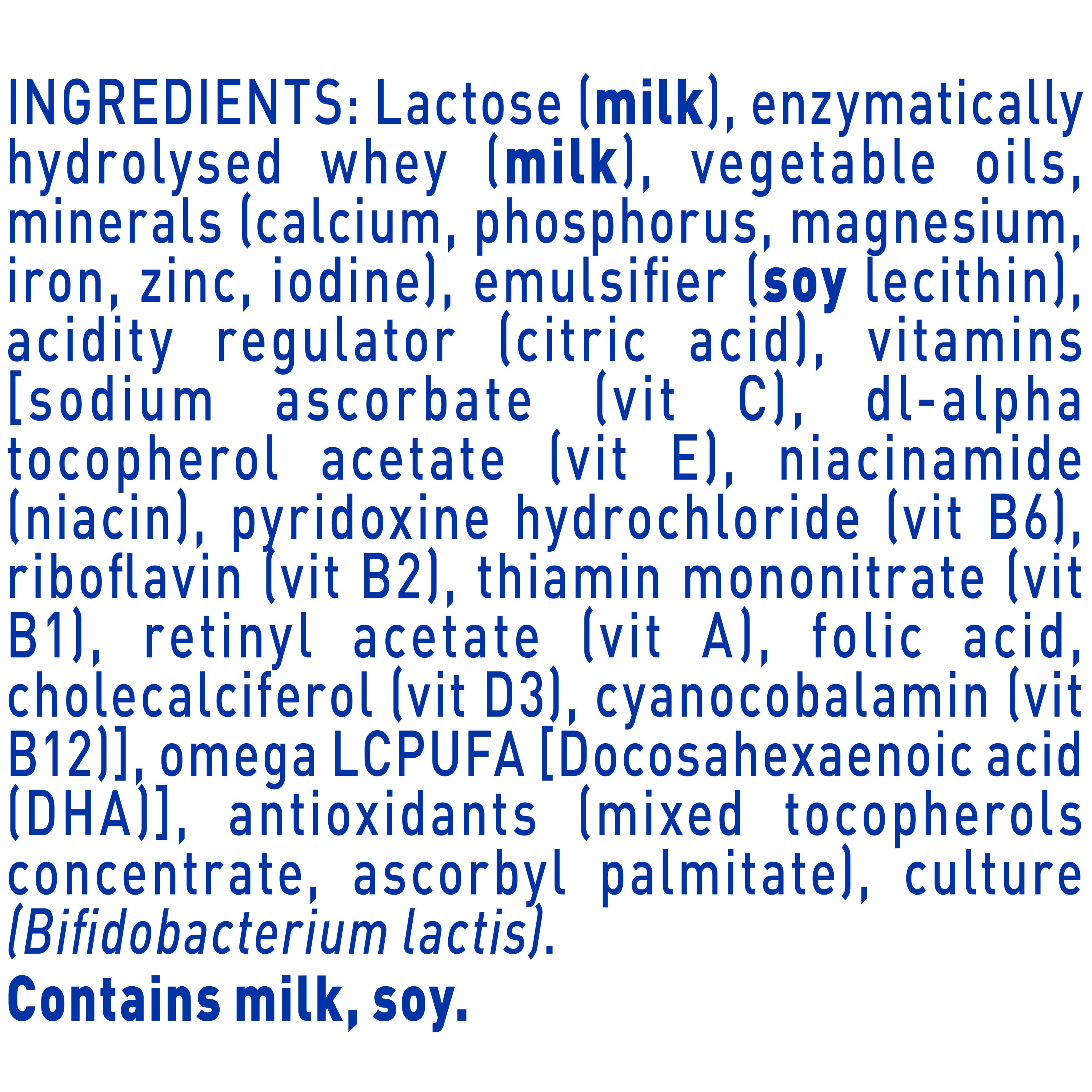 NAN SUPREMEpro 3 800g - Ingredients