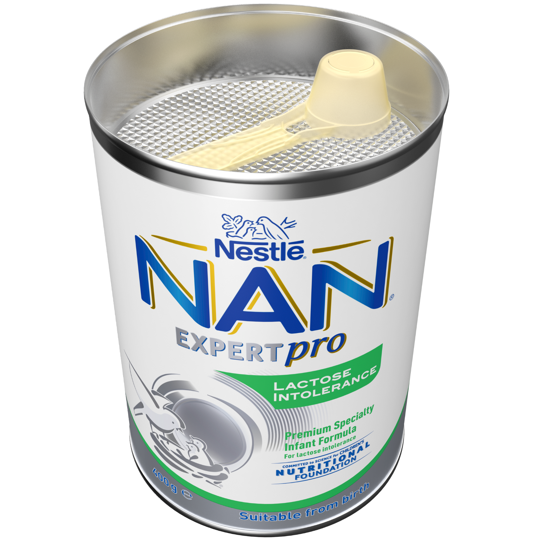 NAN EXPERTpro Lactose Intolerance 400g Lid off