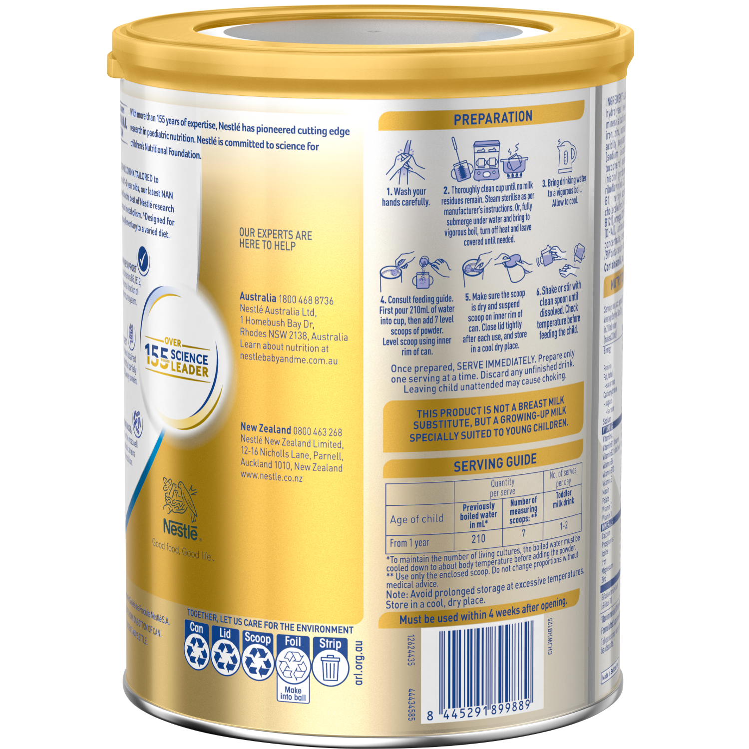 NAN SUPREMEpro 3 800g - Back