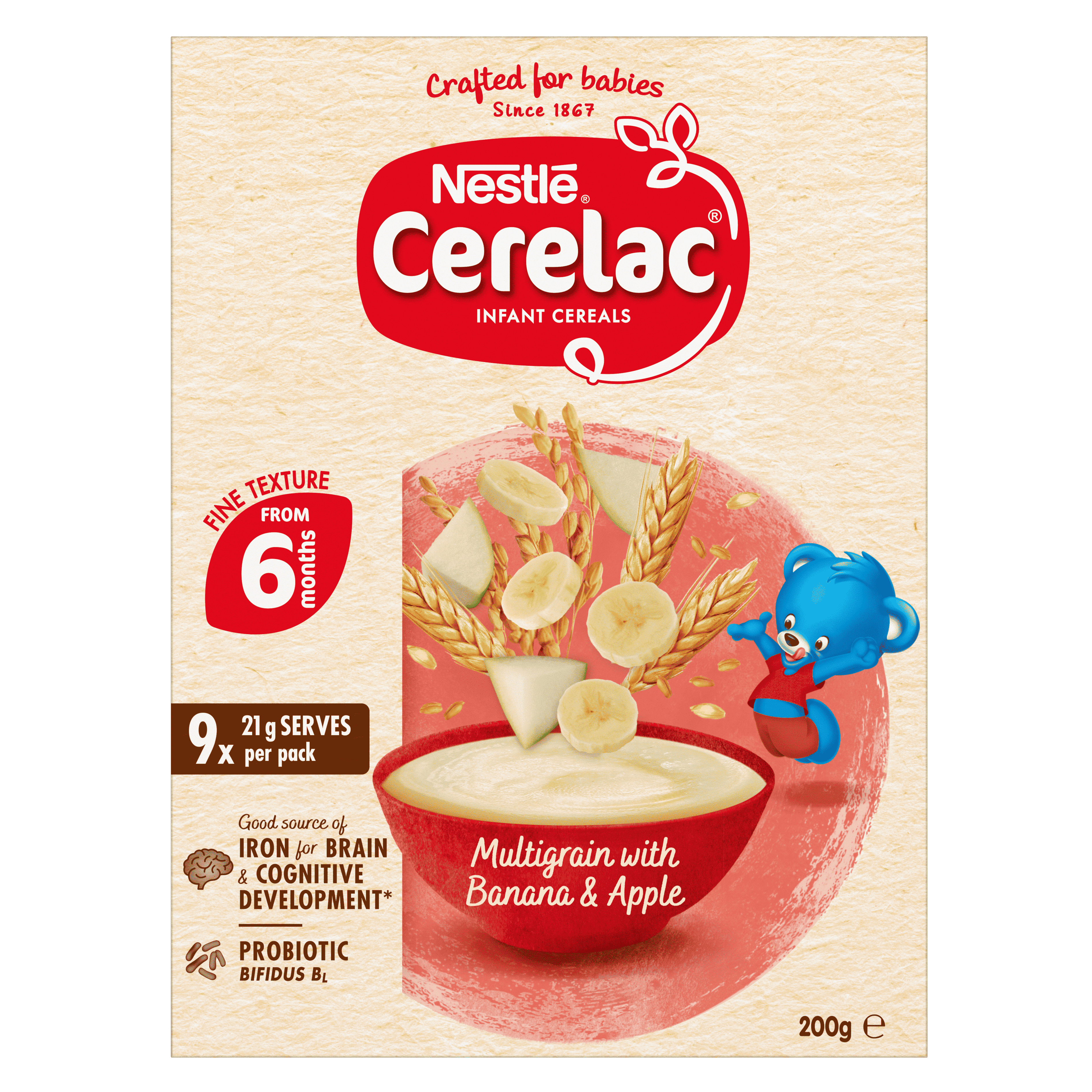 Nestlé CERELAC Multigrain Cereal for Infants with Banana & Apple – 200g -2