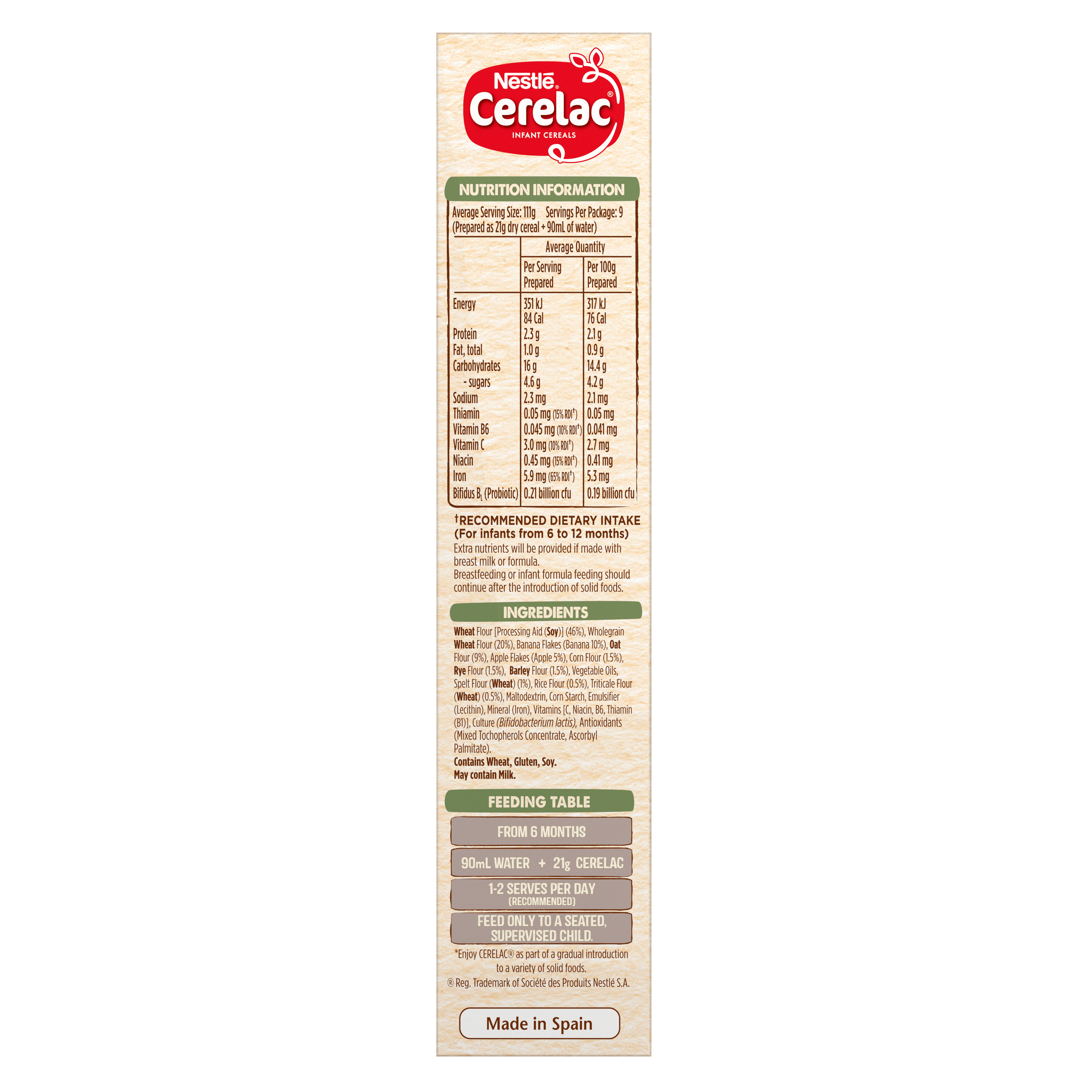 Nestlé CERELAC Multigrain Cereal for Infants with Banana & Apple – 200g -5