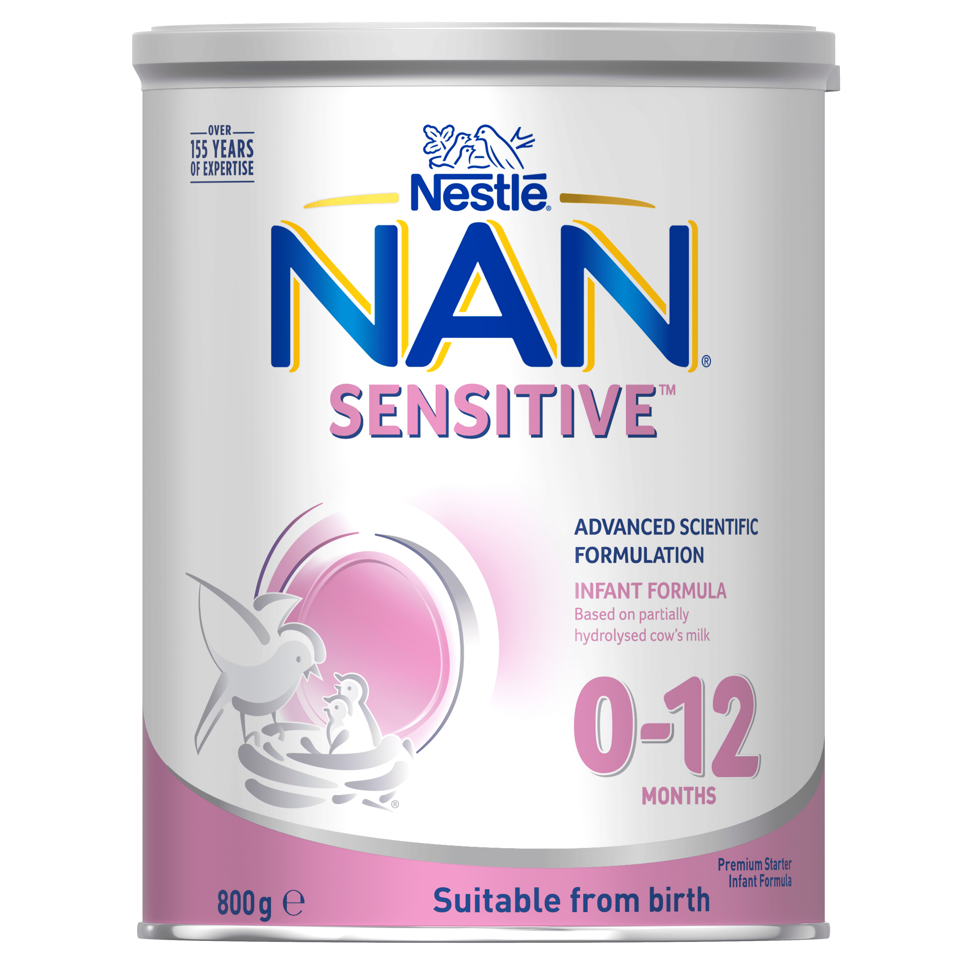 Nestlé NAN SENSITIVE Infant Formula, From Birth to 12 Months – 800g - Front