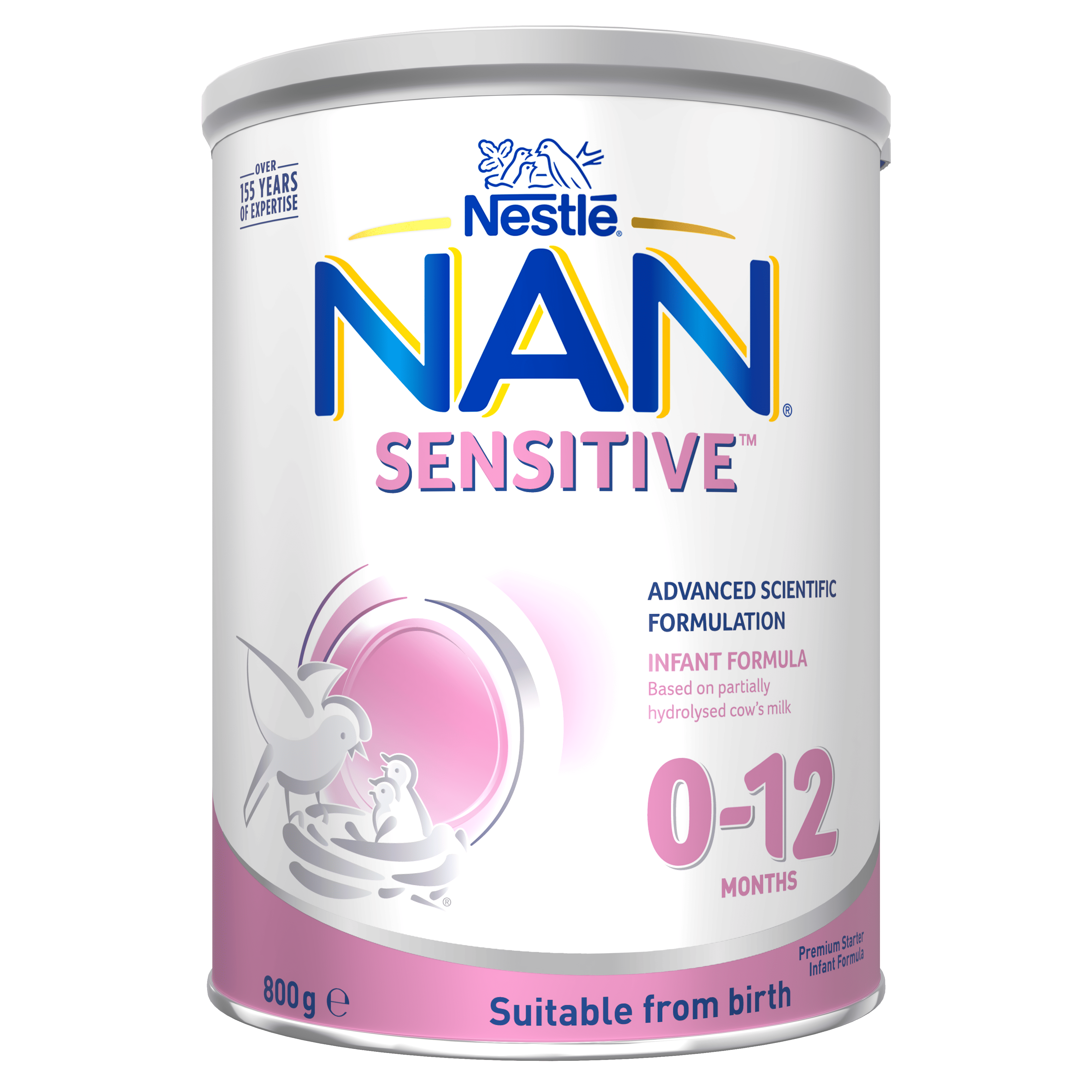 Nestlé NAN SENSITIVE Infant Formula, From Birth to 12 Months – 800g 
