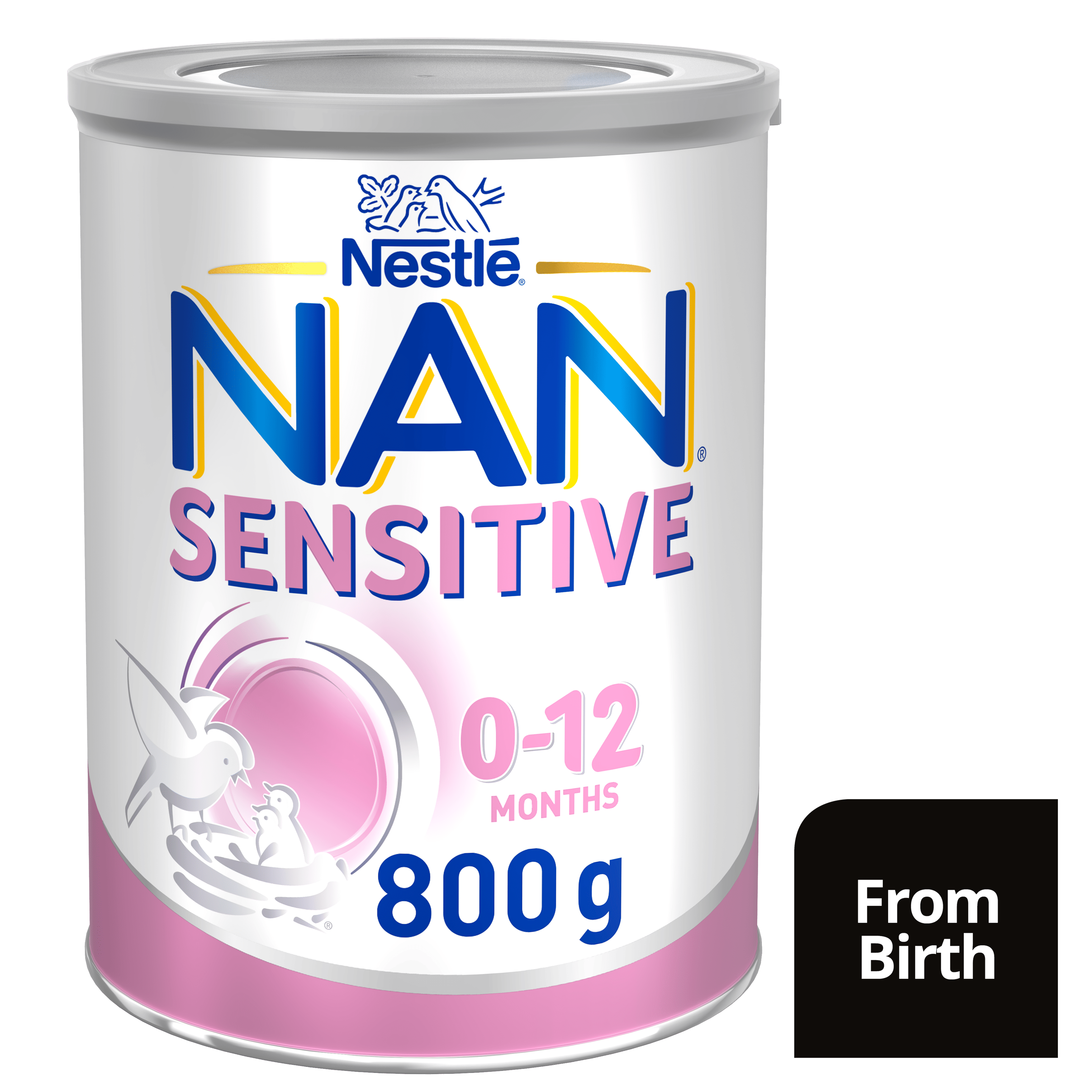 Nestlé NAN SENSITIVE Infant Formula, From Birth to 12 Months – 800g - From Birth
