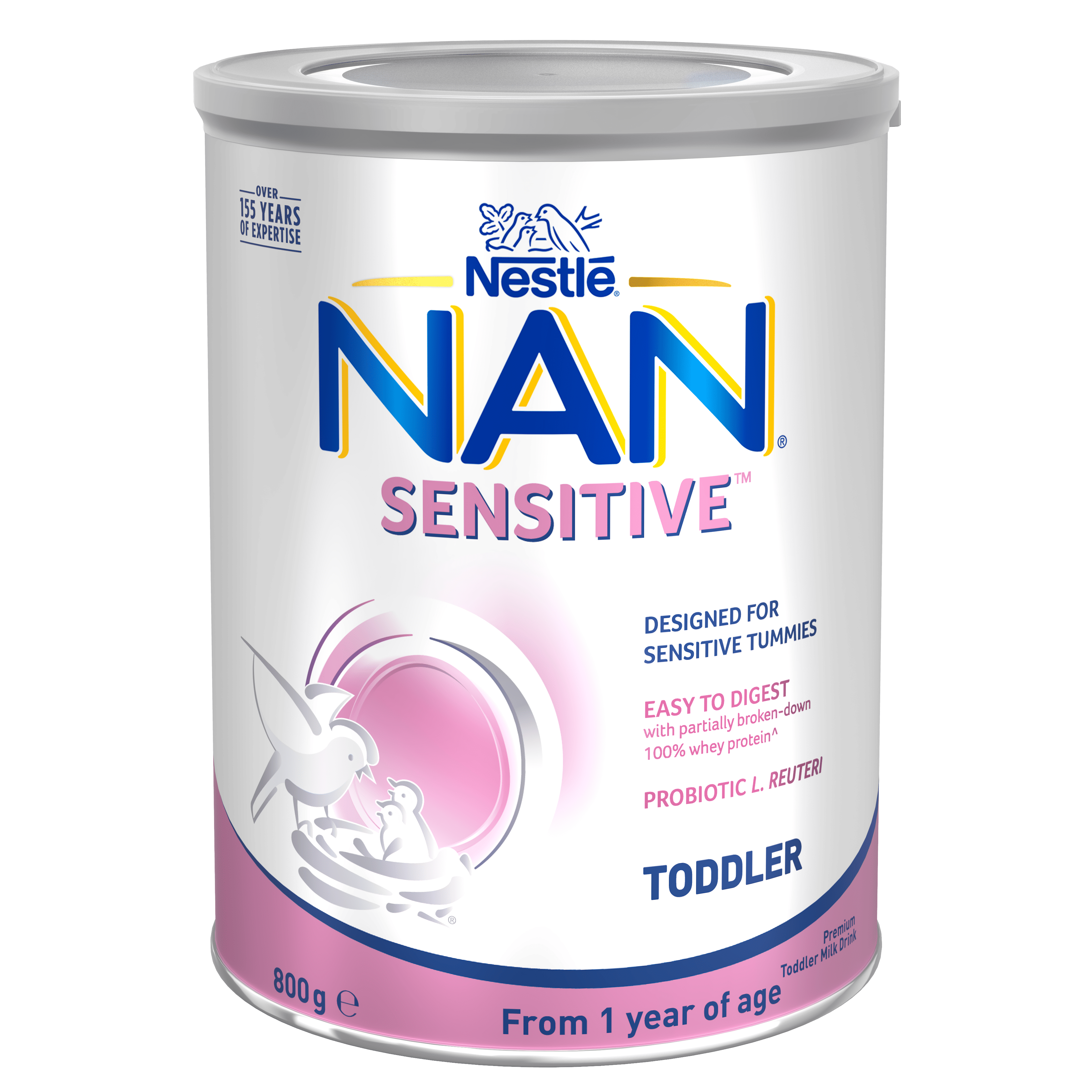 Nestlé NAN SENSITIVE Toddler, Premium Toddler 1+ Years Milk Drink – 800g Front