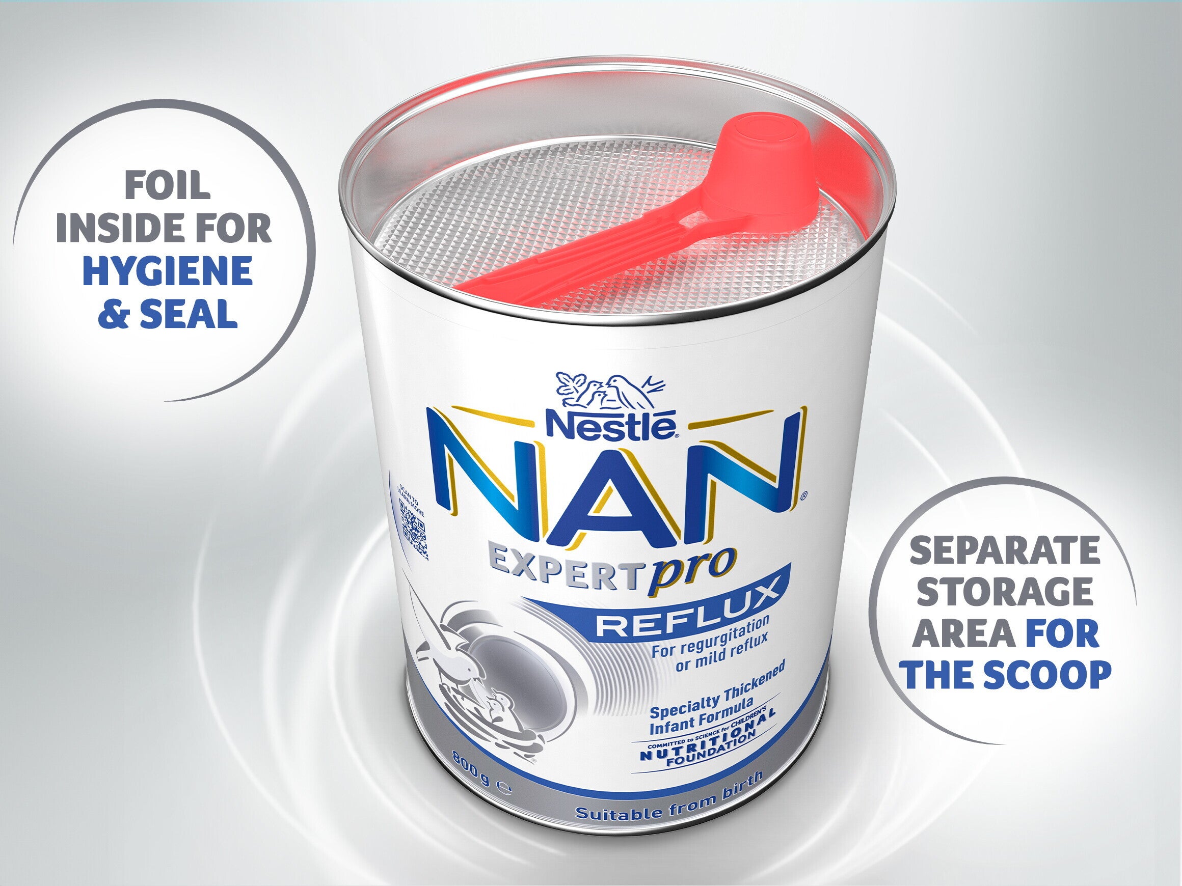 NAN EXPERTpro Reflux Formula for Babies with Regurgitation – 800g - 155 science leader