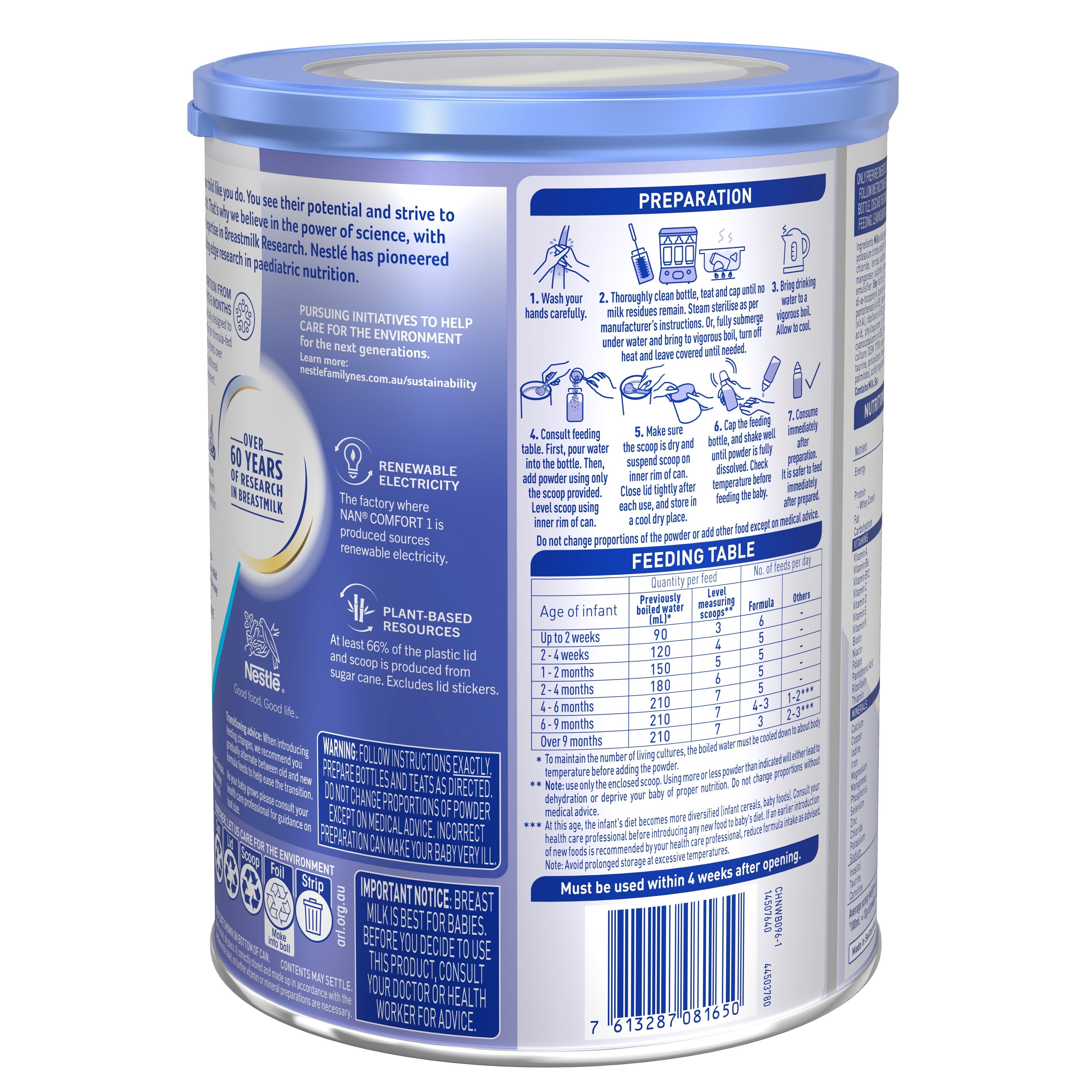NAN Comfort 1 800g