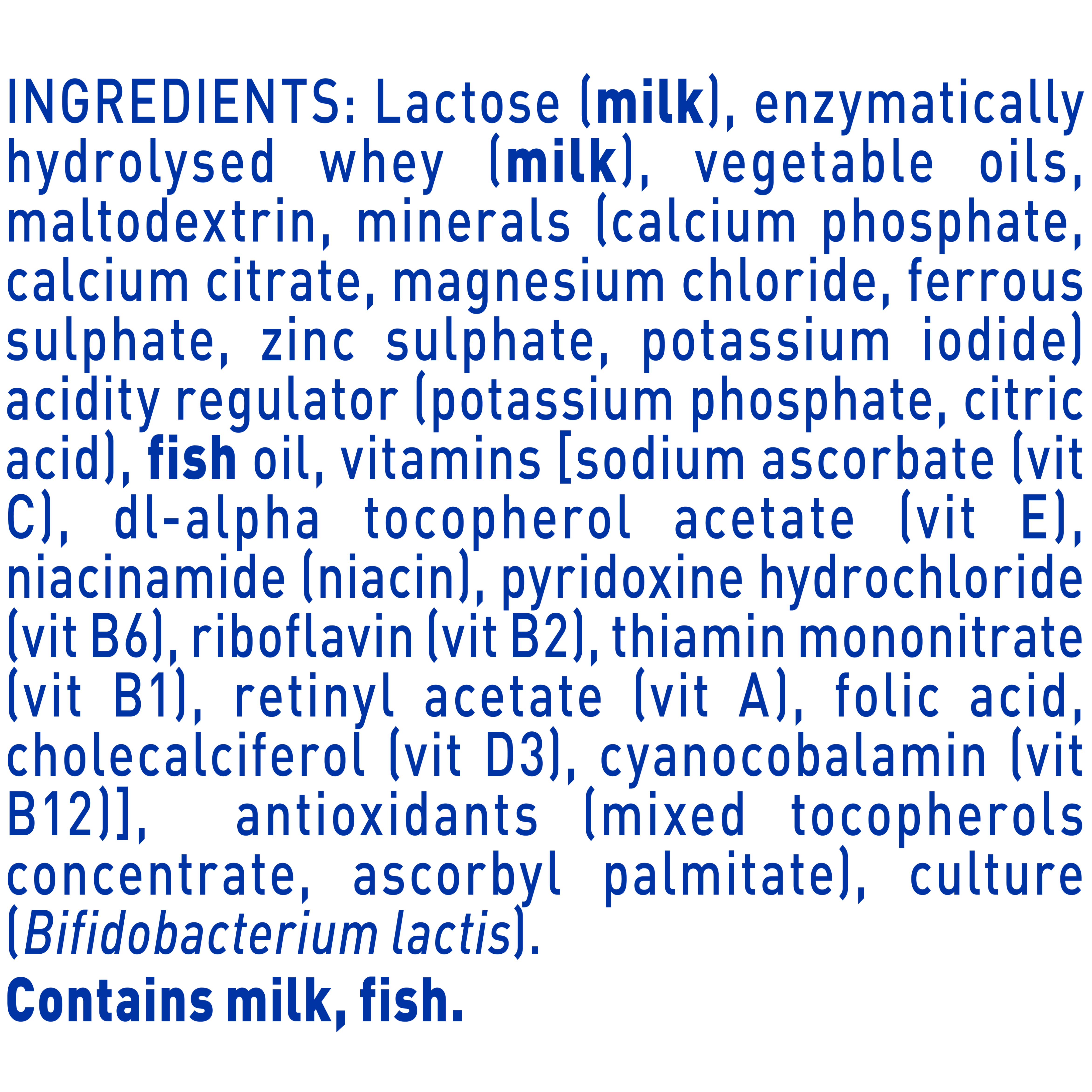 Nestlé NAN SUPREMEpro 4, Premium Toddler 2+ Years Milk Drink – 800g - Ingredients