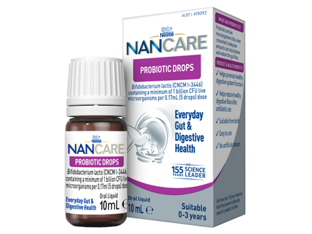 Nestlé NAN CARE Probiotic Drops For Everyday Gut & Digestive Health – 10mL Nestlé NAN CARE Probiotic Drops For Everyday Gut & Digestive Health – 10mL
