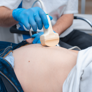 pregnant woman getting an ultrasound