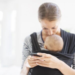 Mum with baby in carrier