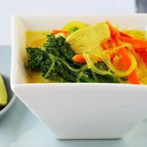 Chicken and Vegetable Laksa Style Soup