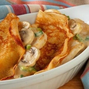 Chicken and Mushroom Crepes