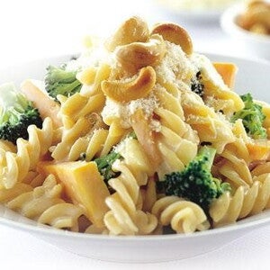 Pumpkin, Broccoli and Cashew Pasta
