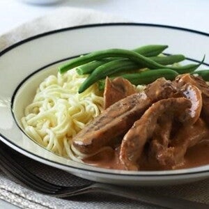 Beef Stroganoff and Pasta