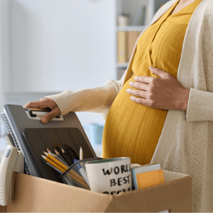 parentalleave working pregnant lady