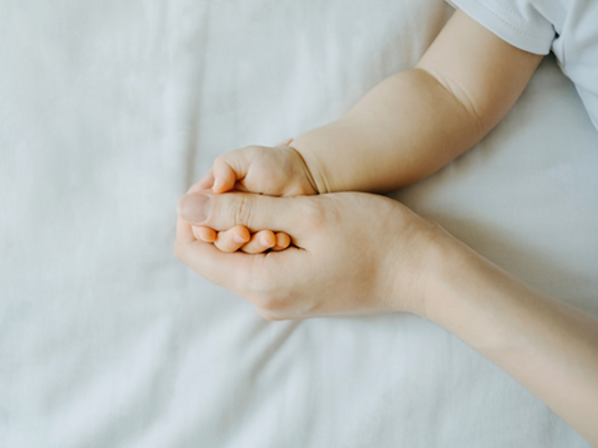 Parent Holding Babies Hand Parent Holding Babies Hand