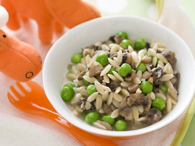 Cheesy Pea Mushroom Risoni Cheesy Pea Mushroom Risoni