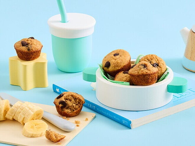 Chocolate Chip Banana Mini Muffins