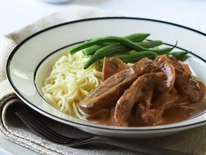 Beef Stroganoff and Pasta