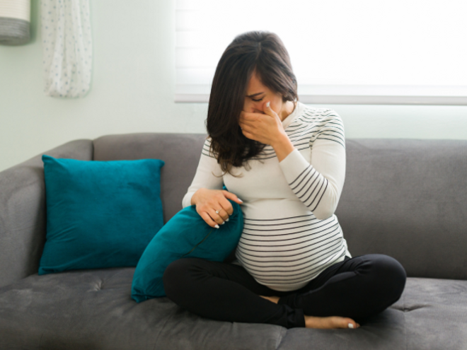 pregnancy lady upset pregnancy lady upset