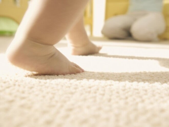 toddler feet walking