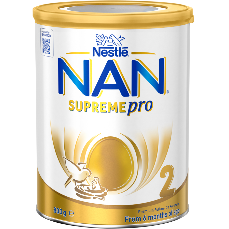 Nestlé NAN SUPREMEpro 2, Premium Follow-On Formula 6-12 Months – 800g Front Nestlé NAN SUPREMEpro 2, Premium Follow-On Formula 6-12 Months – 800g Front