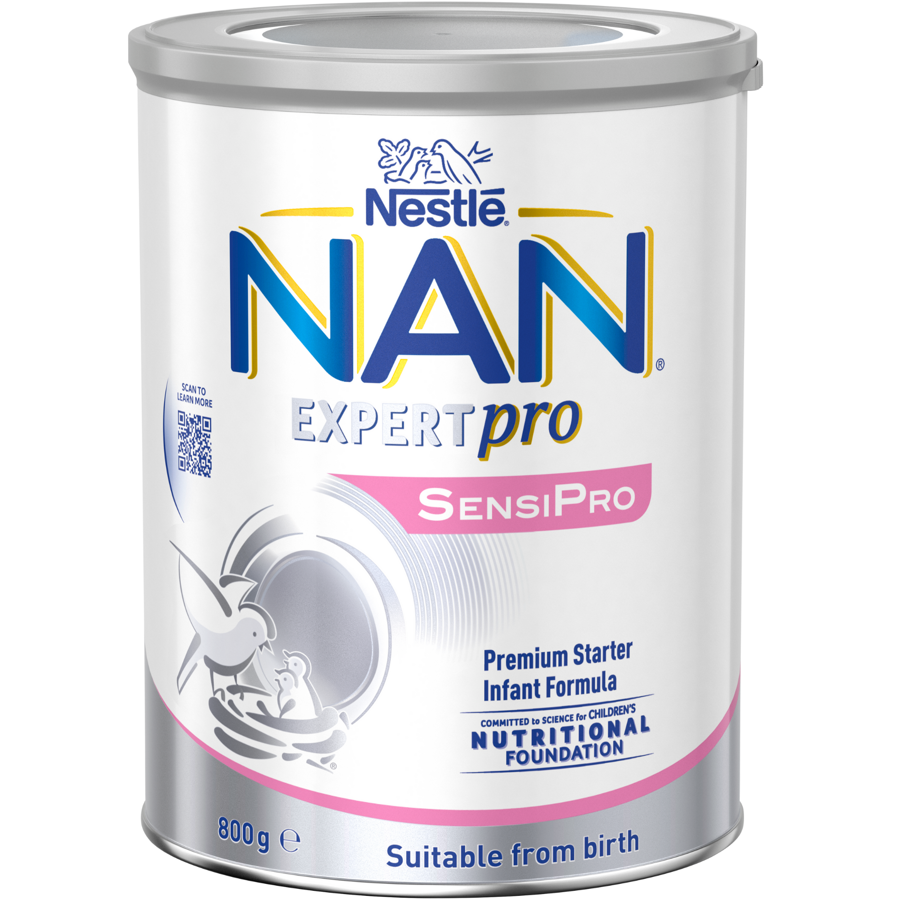 NAN EXPERTpro SENSIpro, Premium Baby Formula From Birth – 800g Front NAN EXPERTpro SENSIpro, Premium Baby Formula From Birth – 800g Front