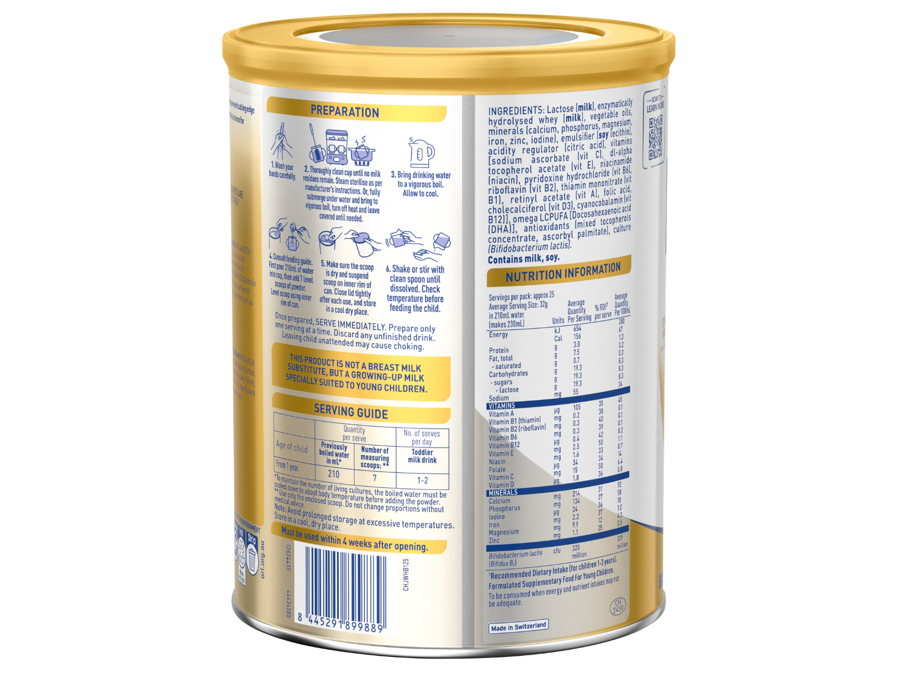 NAN SUPREMEpro 3 Toddler Milk Drink - Right of tin
