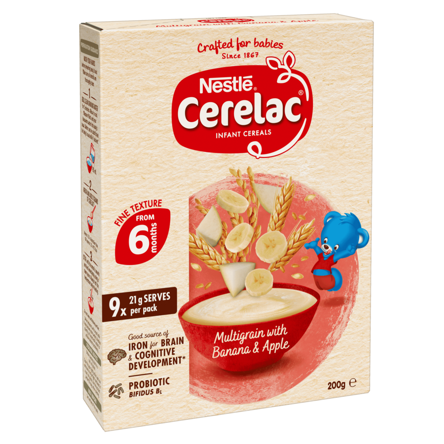 Nestlé CERELAC Multigrain Cereal for Infants with Banana & Apple – 200g -1