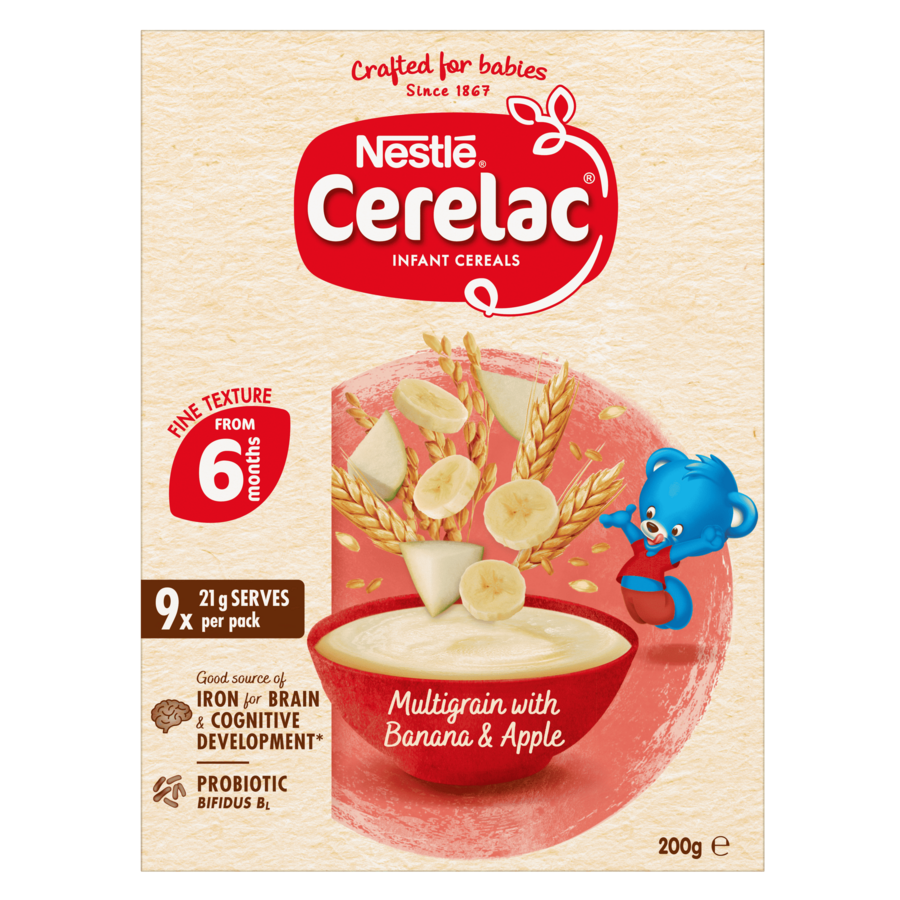 Nestlé CERELAC Multigrain Cereal for Infants with Banana & Apple – 200g -2