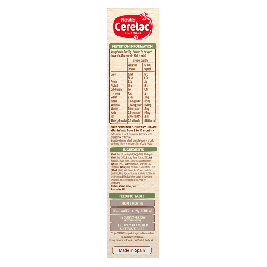 Nestlé CERELAC Multigrain Cereal for Infants with Banana & Apple – 200g -5