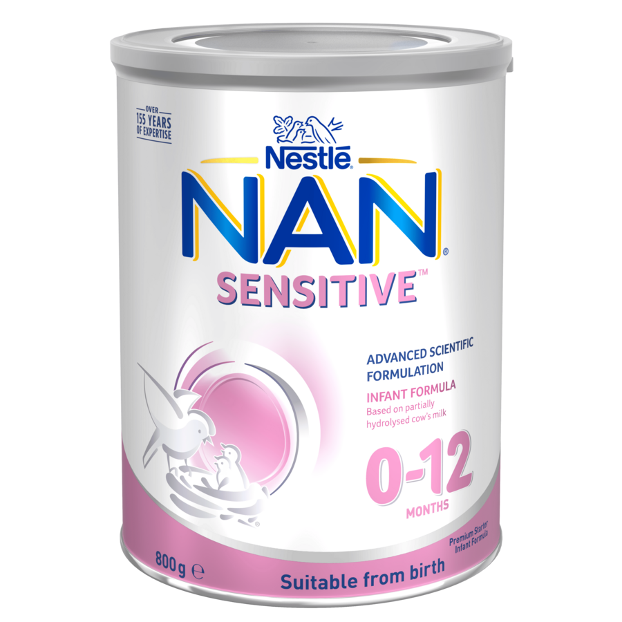 Nestlé NAN SENSITIVE Infant Formula, From Birth to 12 Months – front 800g