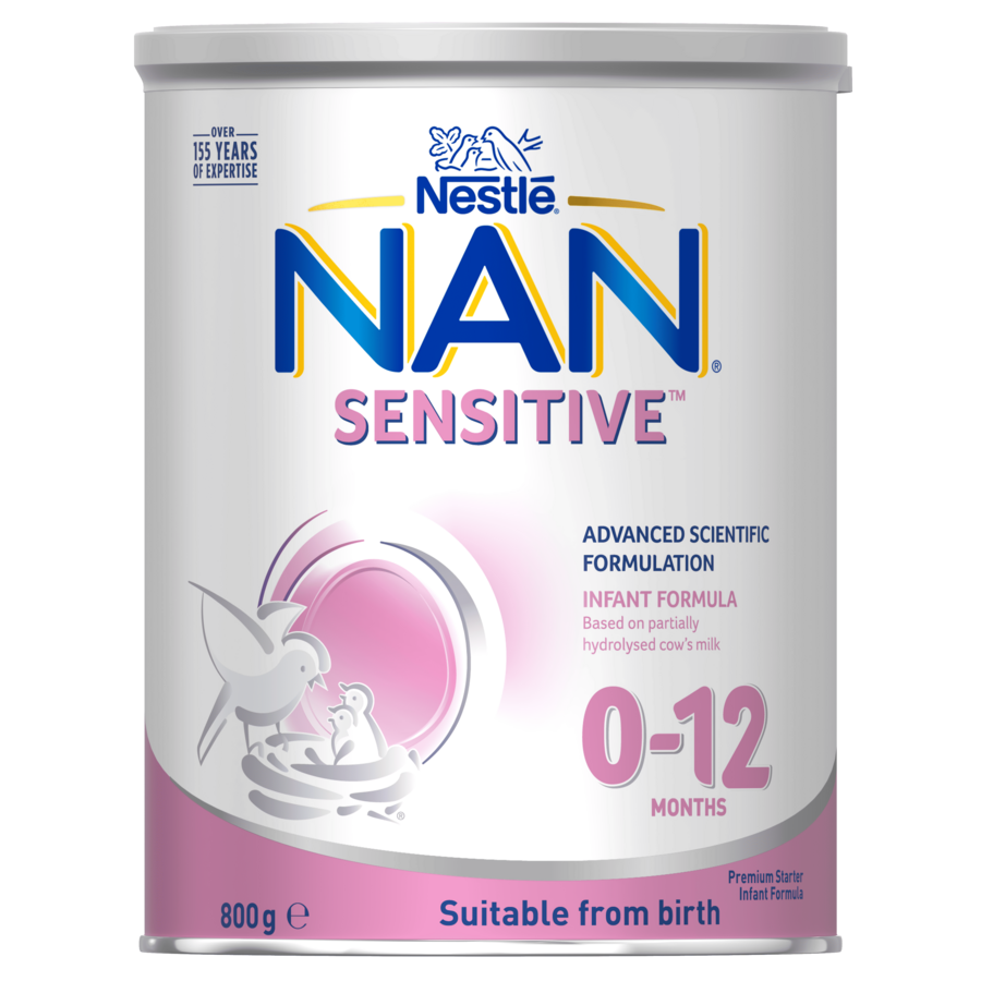 Nestlé NAN SENSITIVE Infant Formula, From Birth to 12 Months – 800g - Front