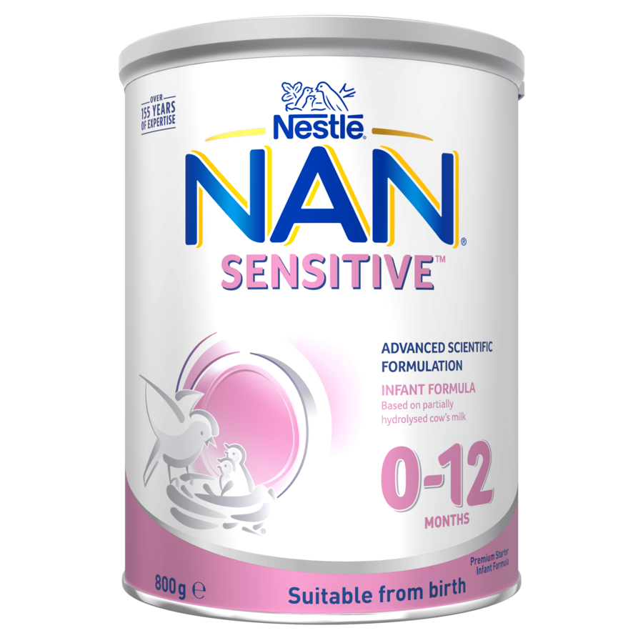 Nestlé NAN SENSITIVE Infant Formula, From Birth to 12 Months – 800g 