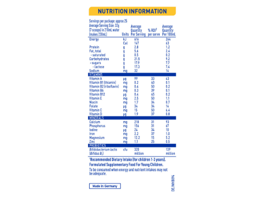 supremepro_4_nutrition_information