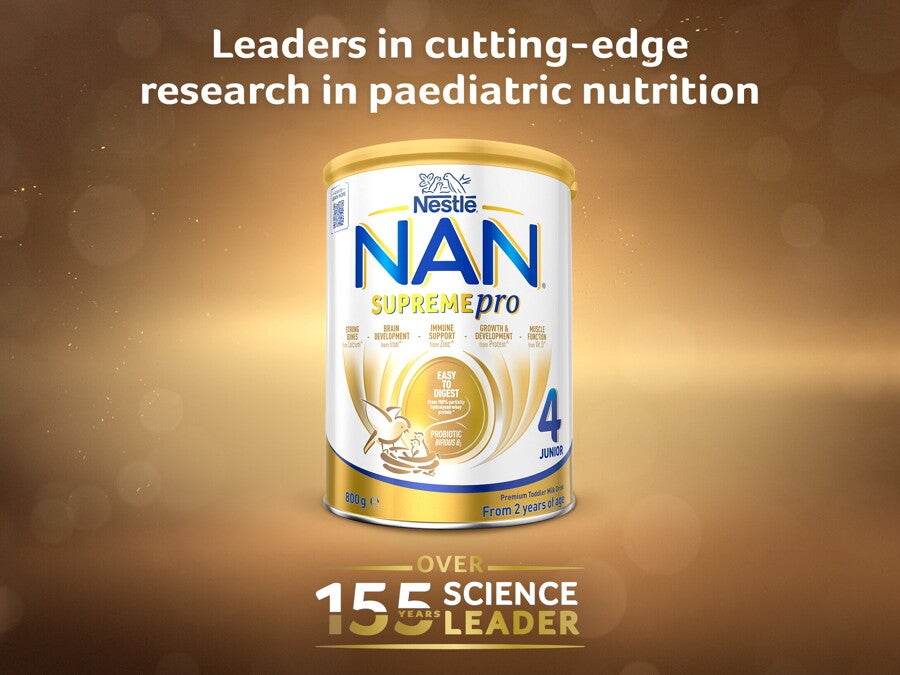 Leaders in cutting-edge research in paediatric nutrition Nestlé NAN SUPREMEpro 4, Premium Toddler 2+ Years Milk Drink – 800g