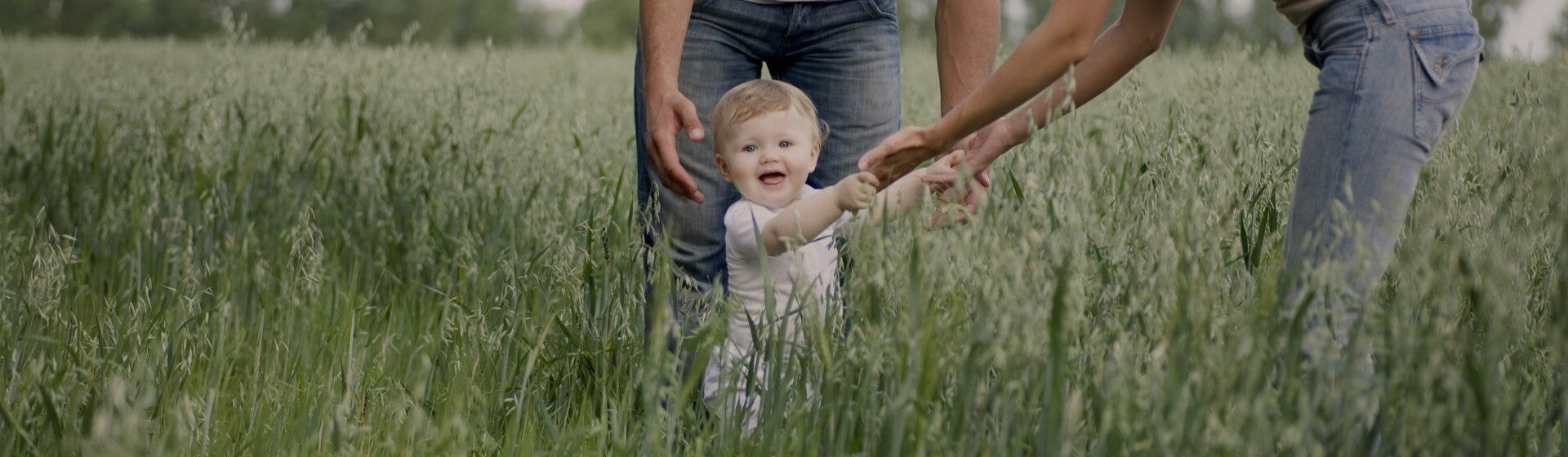 baby holding hands with woman and walking through tall grass baby holding hands with woman and walking through tall grass