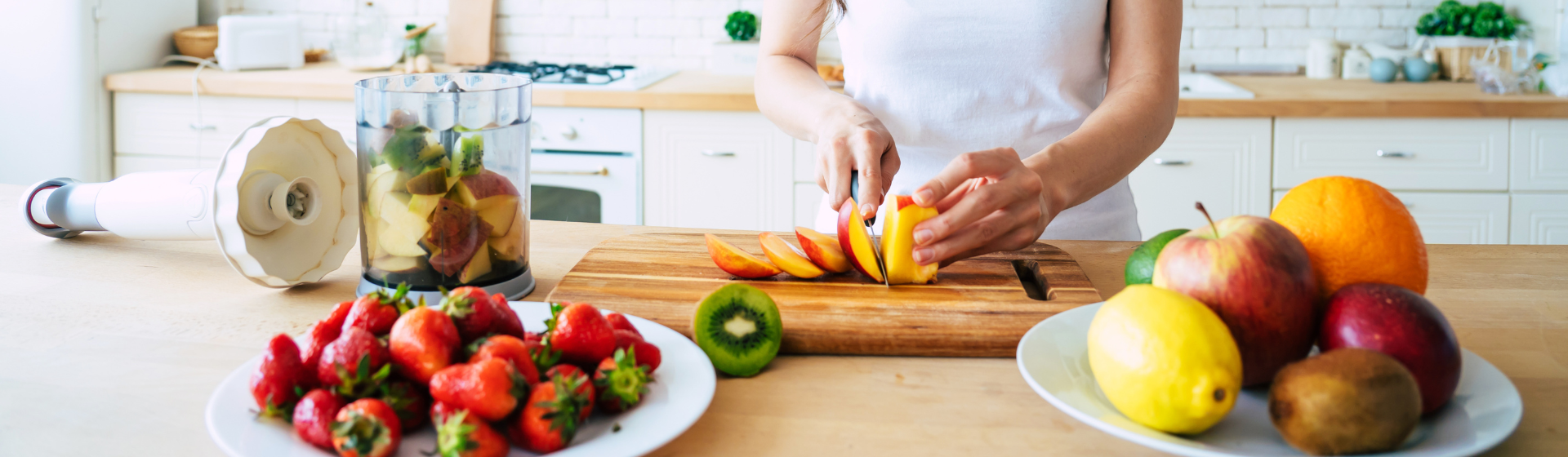 Cutting up healthy foods Cutting up healthy foods