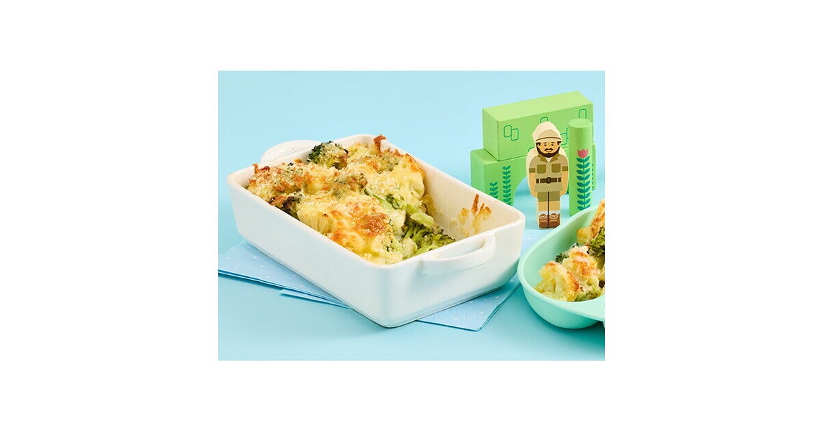 Delicious Broccoli and Cauliflower Cheese Bake Recipe