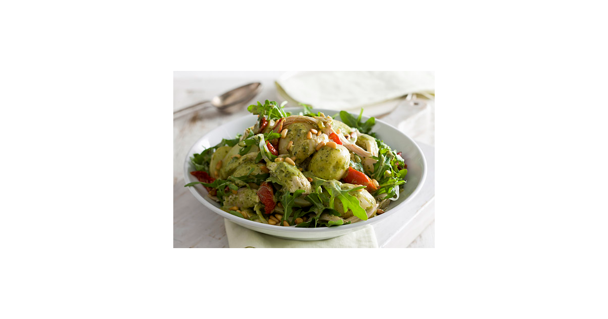 Warm Creamy Pesto Chicken Potato Salad | Nestlé FamilyNes