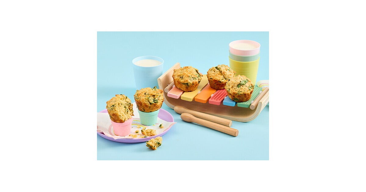 Easy Savoury Spinach and Cheese Muffins