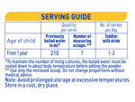 NAN SUPREMEpro 3 Toddler Milk Drink - Serving guide